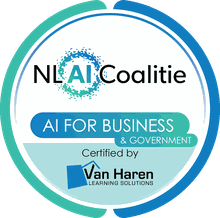 NL AI Coalitie, AI for Business en Government, gecertificeerd door Van Haren Learning Solutions